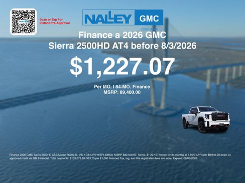 New 2026 GMC Sierra 2500 AT4 w/ AT4 Premium Plus Package AWD/4WD image 7