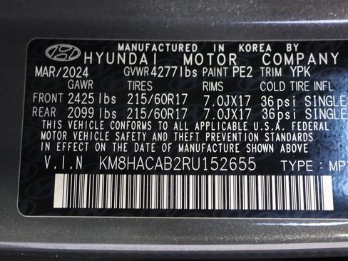 Used 2024 Hyundai Kona SE AWD/4WD image 27