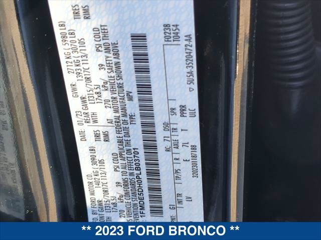 Used 2023 Ford Bronco 4-Door w/ Sasquatch Package AWD/4WD image 23