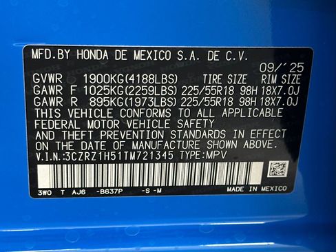 New 2026 Honda HR-V Sport image 20