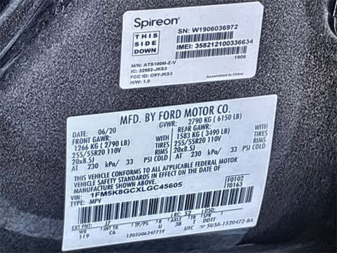 Used 2020 Ford Explorer ST w/ Premium Technology Package image 40