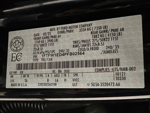 Used 2023 Ford F150 Limited image 61