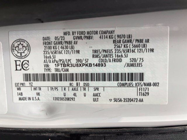 Used 2023 Ford Transit 250 148 High Roof Extended AWD w/ Load Area Protection Package image 27