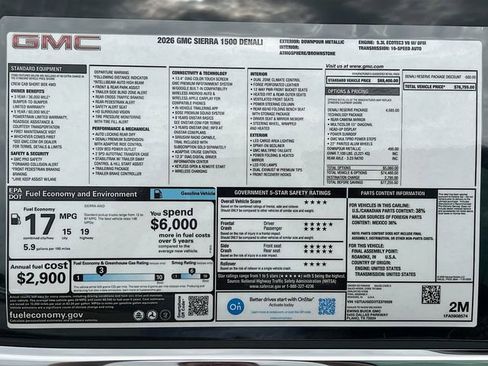 New 2026 GMC Sierra 1500 Denali w/ Denali Reserve Package AWD/4WD image 21