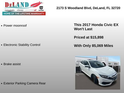 Used 2017 Honda Civic EX image 3