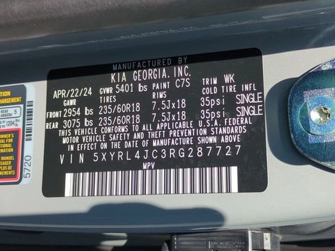 Used 2024 Kia Sorento S w/ Panoramic Sunroof Package FWD image 38