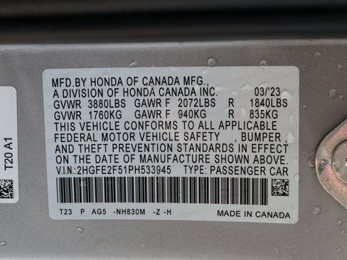 Used 2023 Honda Civic Sport image 32