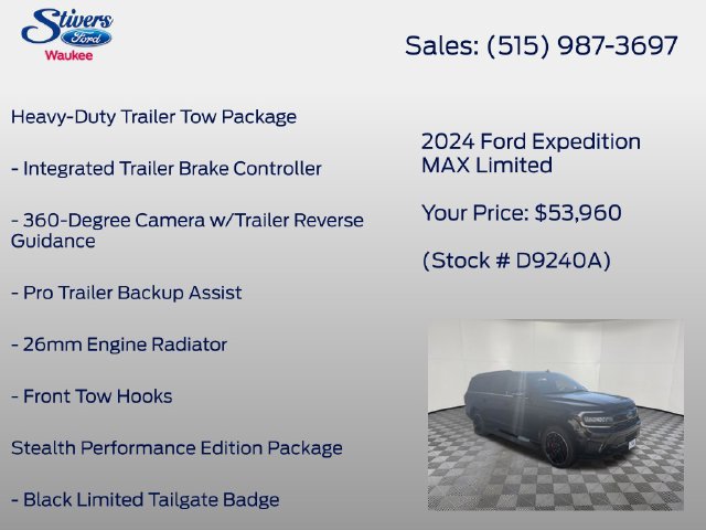 Used 2024 Ford Expedition Max Limited AWD/4WD image 16