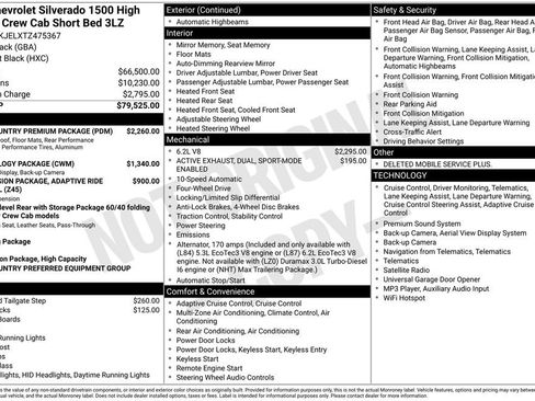 New 2026 Chevrolet Silverado 1500 High Country w/ High Country Premium Package AWD/4WD image 41