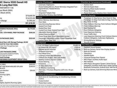 Used 2024 GMC Sierra 3500 Denali w/ Denali Reserve Package AWD/4WD image 3