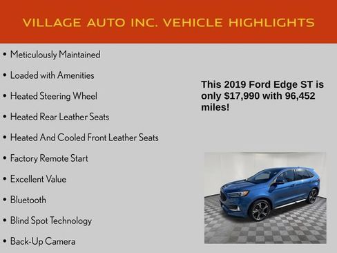 Used 2019 Ford Edge ST w/ Equipment Group 401A AWD/4WD image 14