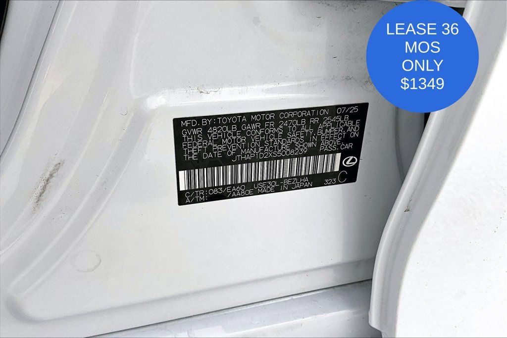 Used 2025 Lexus IS 500 w/ Accessory Package RWD image 44