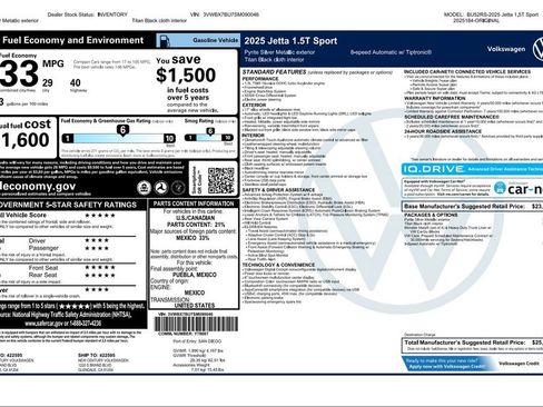 Used 2025 Volkswagen Jetta Sport FWD image 3