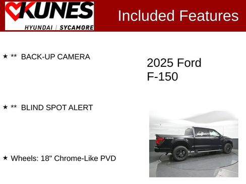Used 2025 Ford F150 XLT w/ Equipment Group 301A Standard AWD/4WD image 2