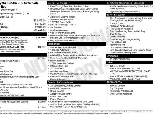 New 2026 Toyota Tundra SR5 w/ SR5 Premium Package image 40