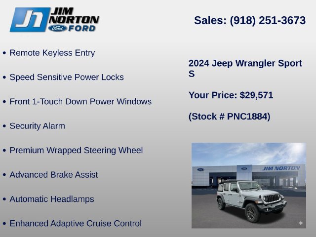 Used 2024 Jeep Wrangler Unlimited Sport AWD/4WD image 33
