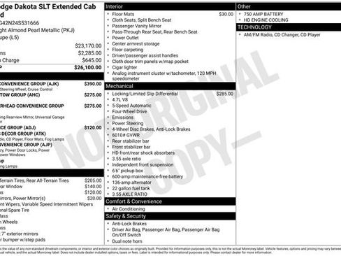 Used 2004 Dodge Dakota SLT w/ Deluxe Convenience Group image 2