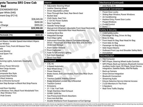 Used 2016 Toyota Tacoma SR5 w/ Towing Package RWD image 5