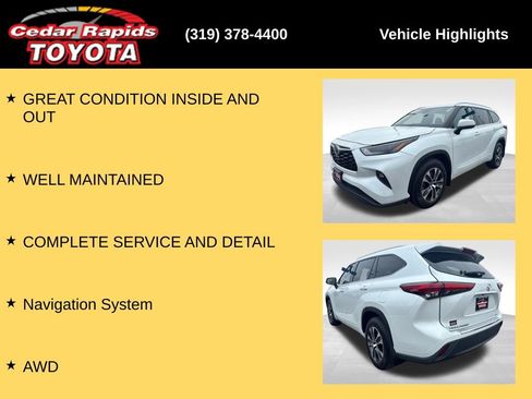Used 2022 Toyota Highlander XLE AWD/4WD image 8