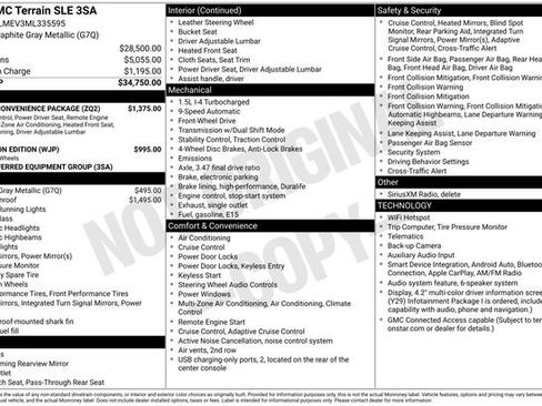 Certified 2021 GMC Terrain SLE w/ Driver Convenience Package image 8