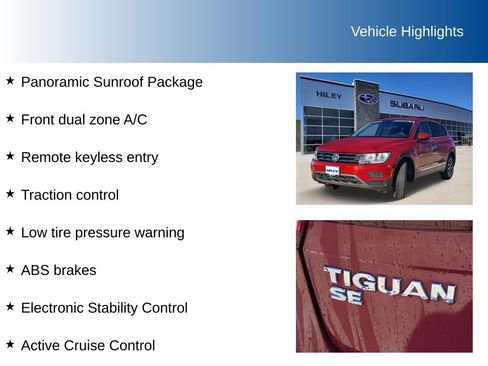Used 2021 Volkswagen Tiguan SE w/ Panoramic Sunroof Package image 5