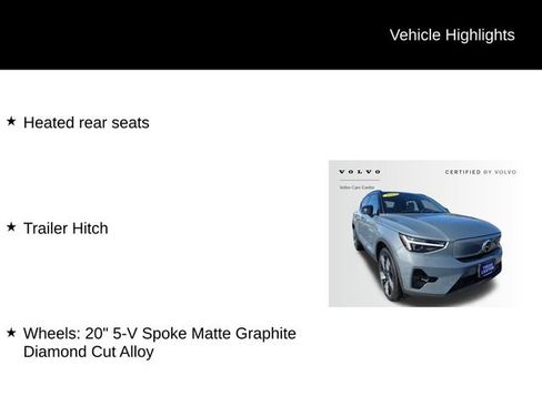 Certified 2023 Volvo XC40 Recharge Ultimate w/ Protection Package Premier image 6
