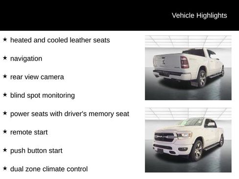 Used 2020 RAM 1500 Laramie w/ Sport Appearance Package AWD/4WD image 10