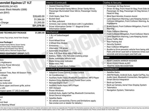 Certified 2025 Chevrolet Equinox LT w/ Safety and Technology Package image 3