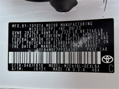 Certified 2023 Toyota Corolla LE image 16