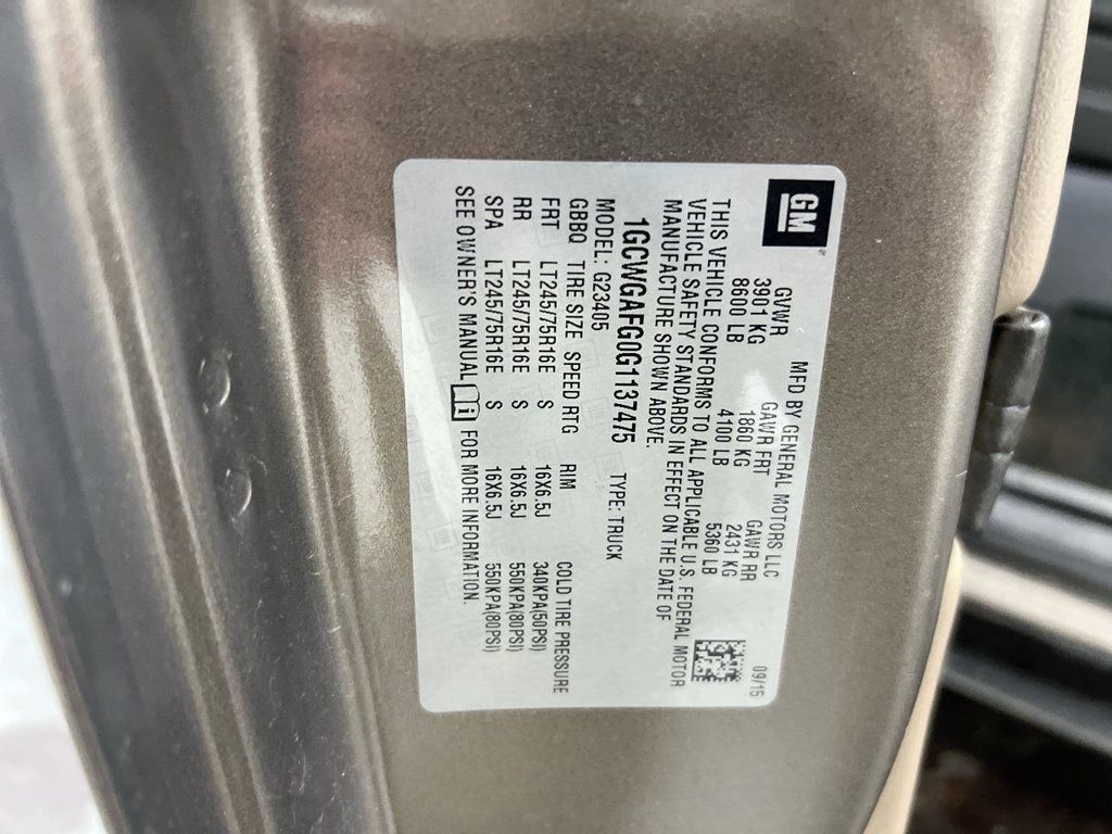 Used 2016 Chevrolet Express 2500 RWD image 28