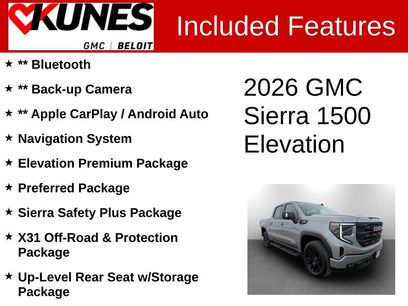 New 2026 GMC Sierra 1500 Elevation w/ Elevation Premium Package