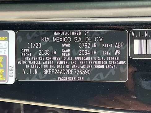 Certified 2024 Kia Forte LXS image 30