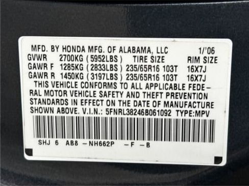 Used 2006 Honda Odyssey LX image 26