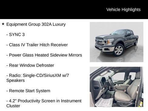Used 2018 Ford F150 XLT w/ Equipment Group 302A Luxury AWD/4WD image 6