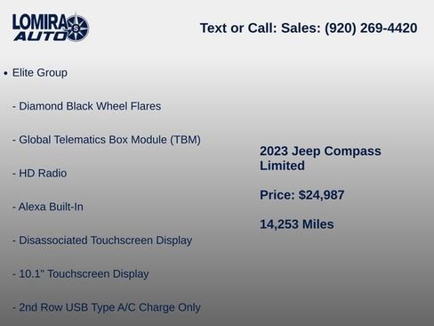 Used 2023 Jeep Compass Limited w/ Elite Group AWD/4WD image 7
