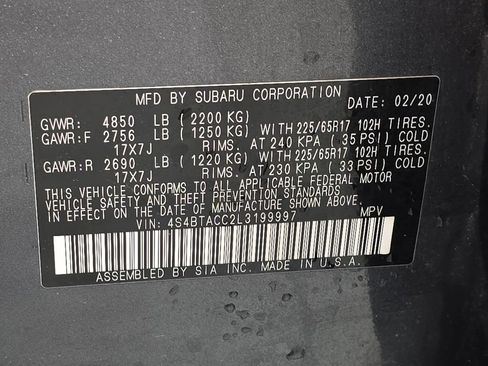 Used 2020 Subaru Outback Premium image 34