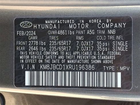 Used 2024 Hyundai Tucson Blue image 24