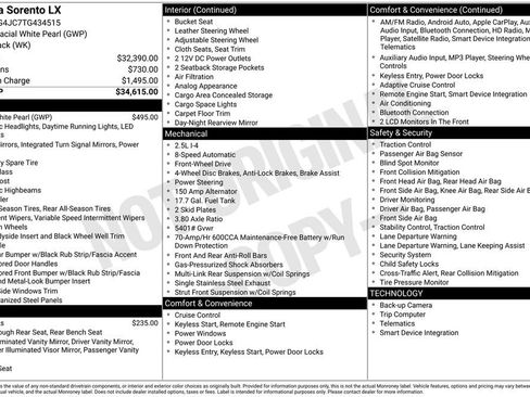 New 2026 Kia Sorento LX image 6