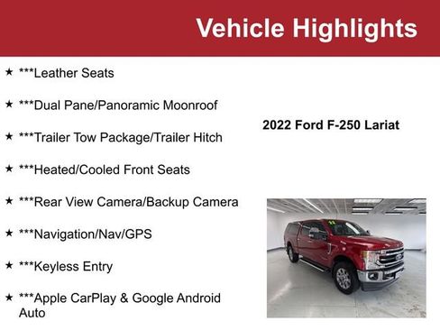 Used 2022 Ford F250 Lariat w/ Lariat Ultimate Package image 2
