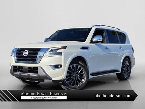 Used 2023 Nissan Armada Platinum w/ Captain's Chairs Package AWD/4WD image 1