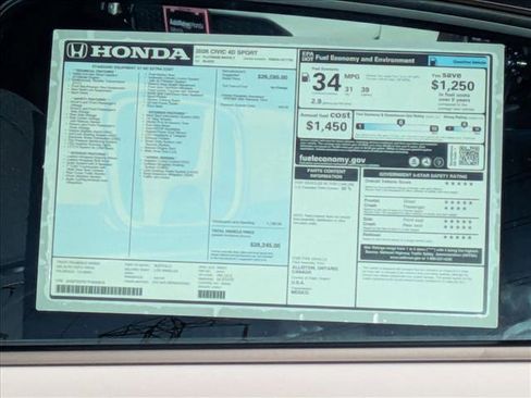 New 2026 Honda Civic Sport image 17