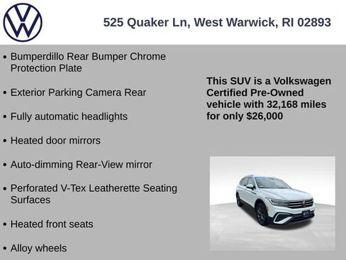 Certified 2023 Volkswagen Tiguan SE w/ Panoramic Sunroof Package AWD/4WD image 13