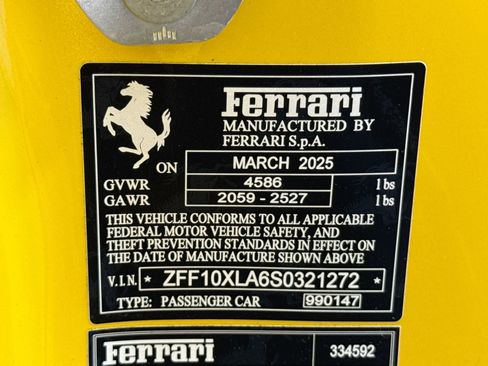 Certified 2025 Ferrari 12Cilindri RWD image 28