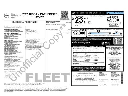 Certified 2025 Nissan Pathfinder SV AWD/4WD image 21