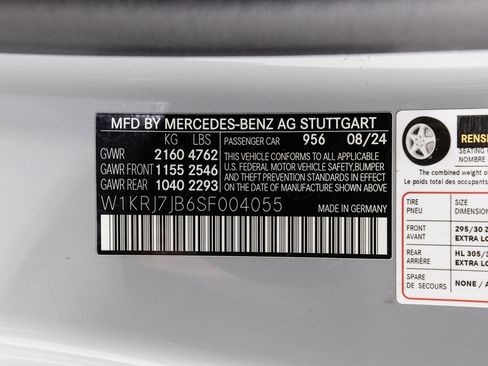 Certified 2025 Mercedes-Benz AMG GT 63 image 37