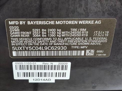 Used 2020 BMW X3 xDrive30i w/ Convenience Package AWD/4WD image 26