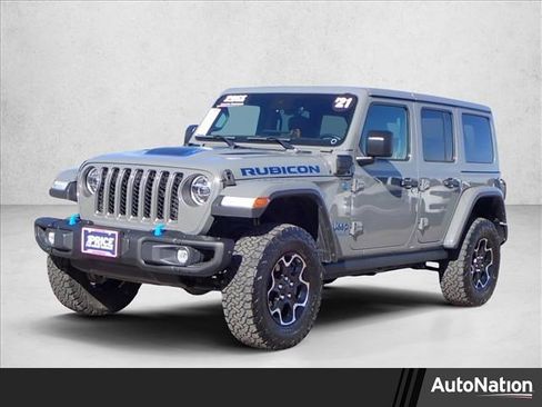 Used 2021 Jeep Wrangler Unlimited Rubicon 4xe w/ Steel Bumper Group image 1