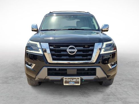 Used 2021 Nissan Armada Platinum w/ Captain's Chairs Package AWD/4WD image 3