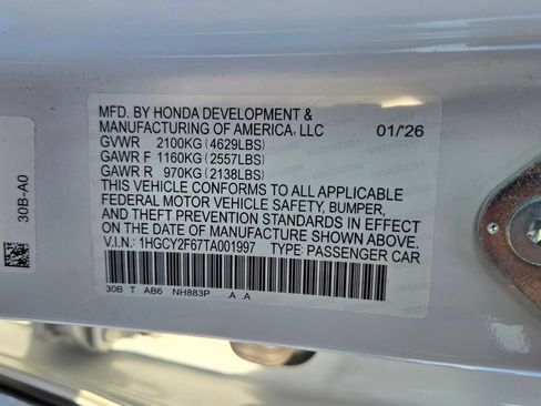 Used 2026 Honda Accord EX-L image 30