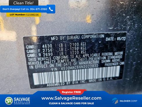 Used 2022 Subaru Legacy Premium AWD/4WD image 16